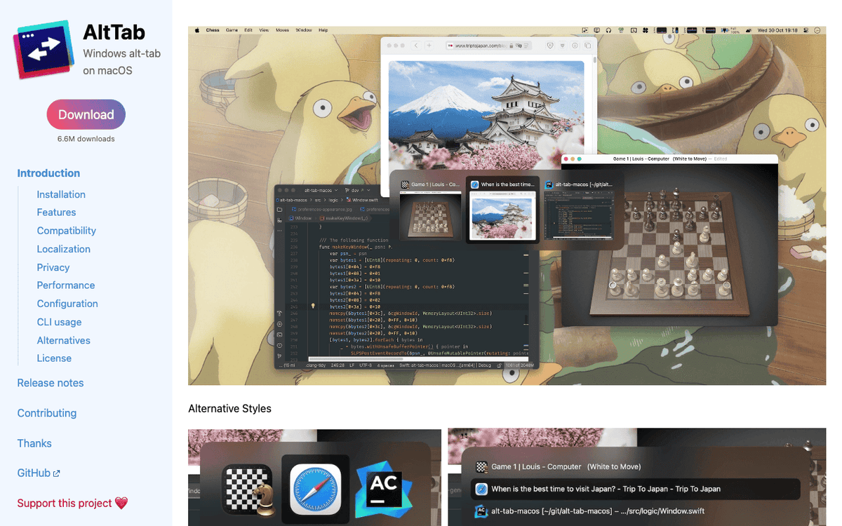 AltTab screenshot