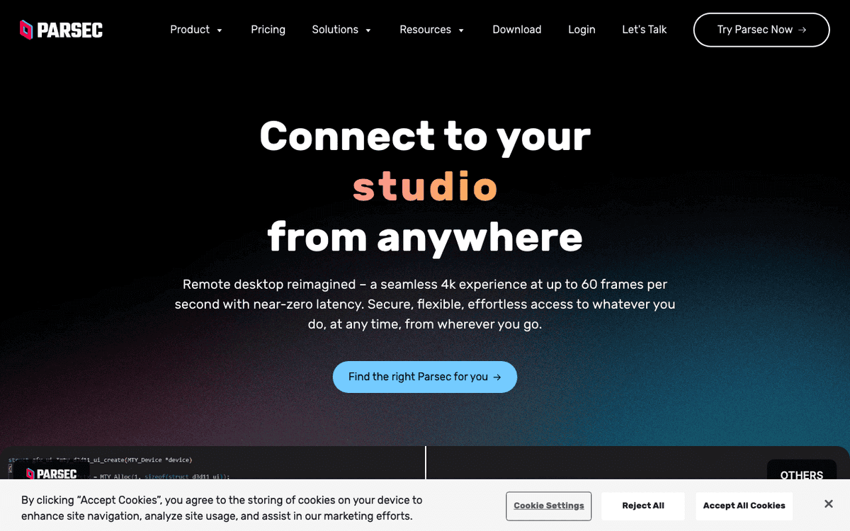 Parsec screenshot