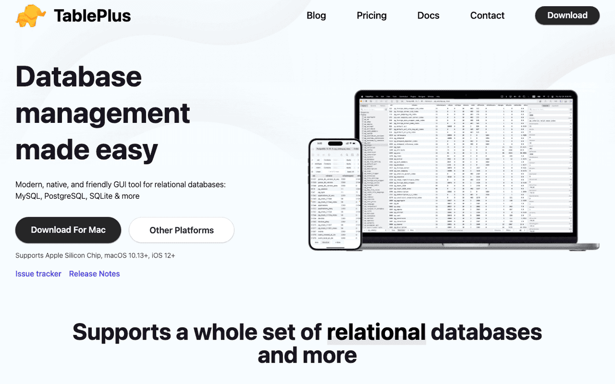 TablePlus screenshot