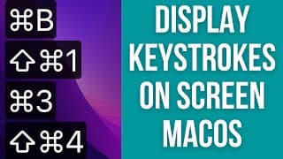 How To Display Keystrokes On macOS For FREE (Keycastr)